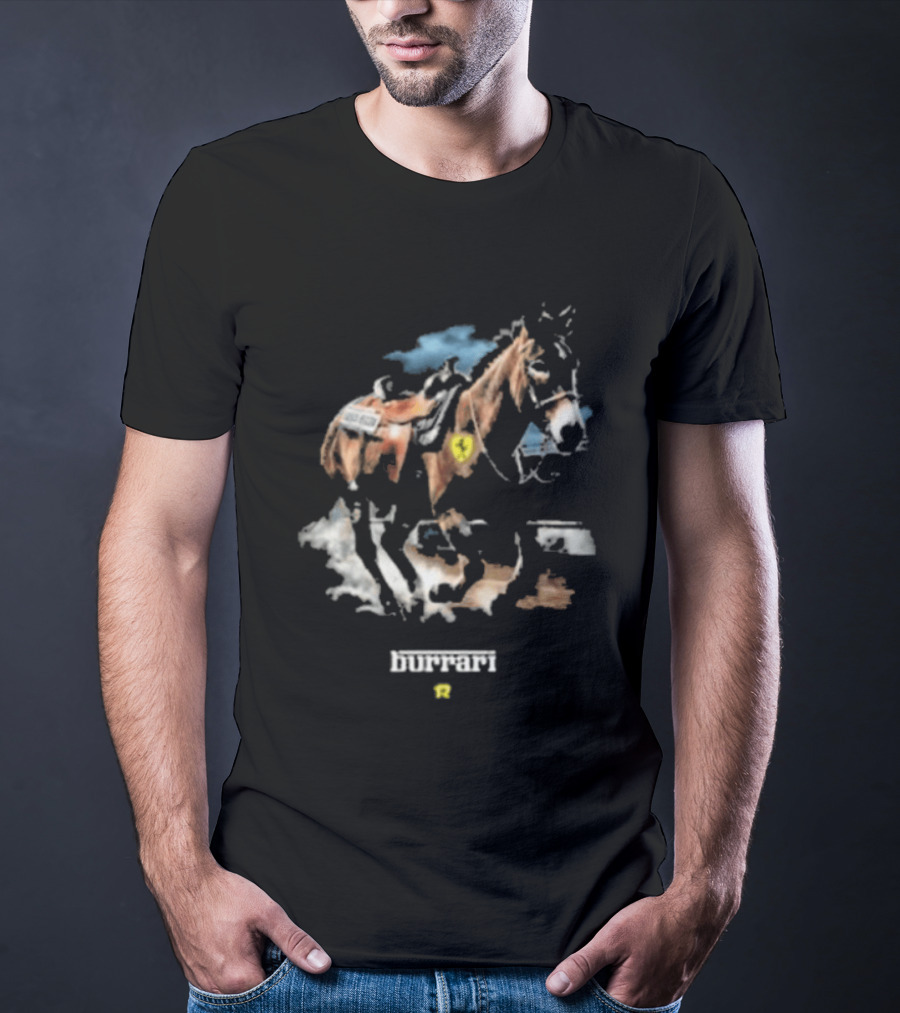 Fuerza Regida Burrari Western Horse Art With Heart T-Shirt