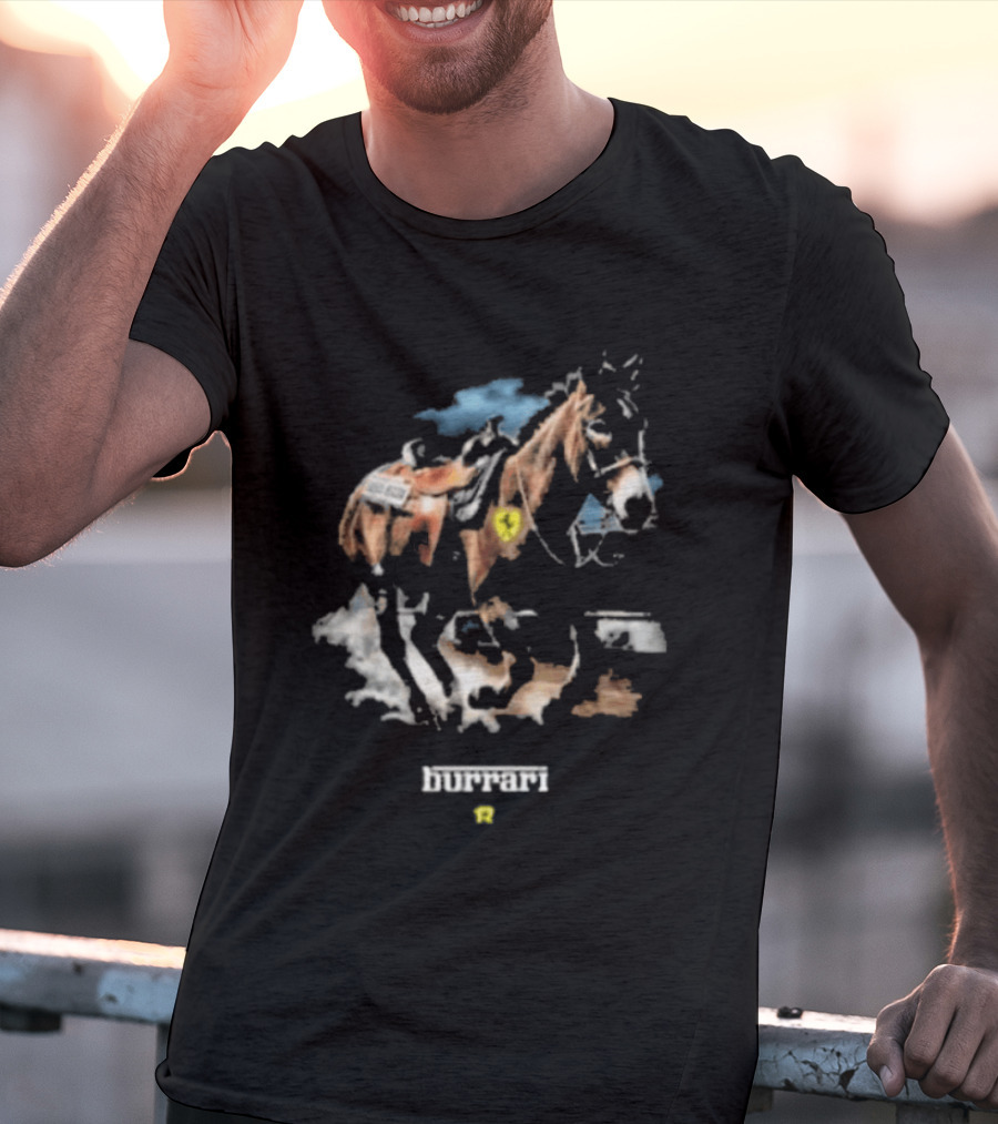 Fuerza Regida Burrari Western Horse Art With Heart T-Shirt