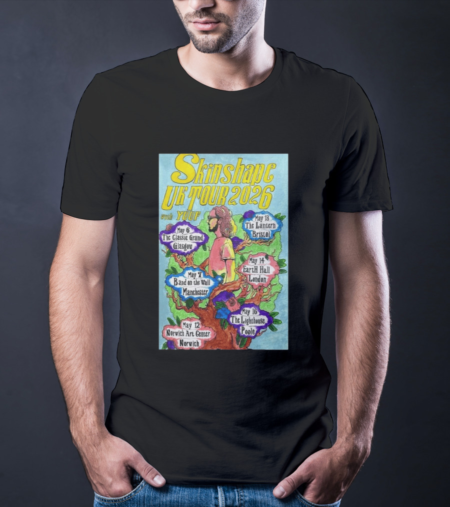 Skinshape UK Tour 2026 Glasgow Manchester Norwich Bristol London Poole With Yuuf T-Shirt