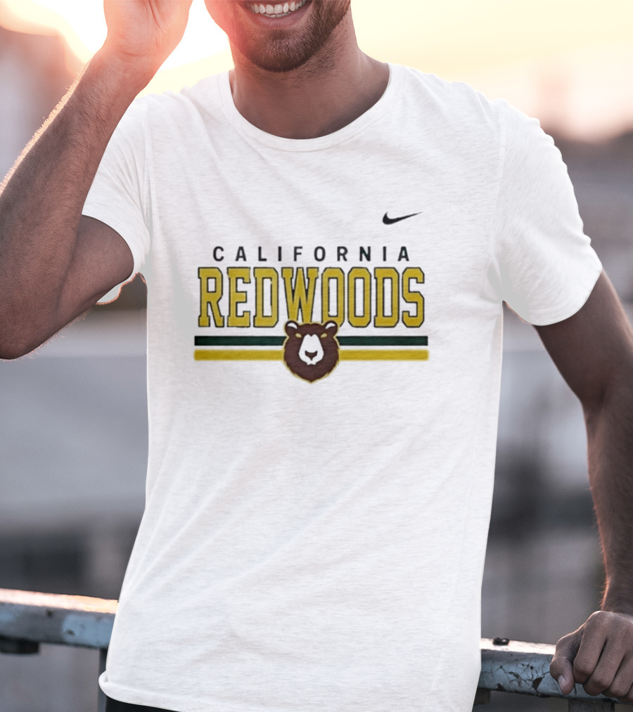 California Redwoods Lacrosse Stripe Nike Bear T-Shirt