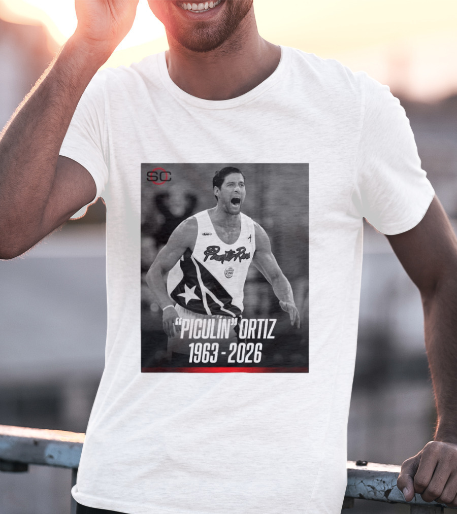 Piculín Ortiz Puerto Rico Basketball Legend 1963 2026 T-Shirt