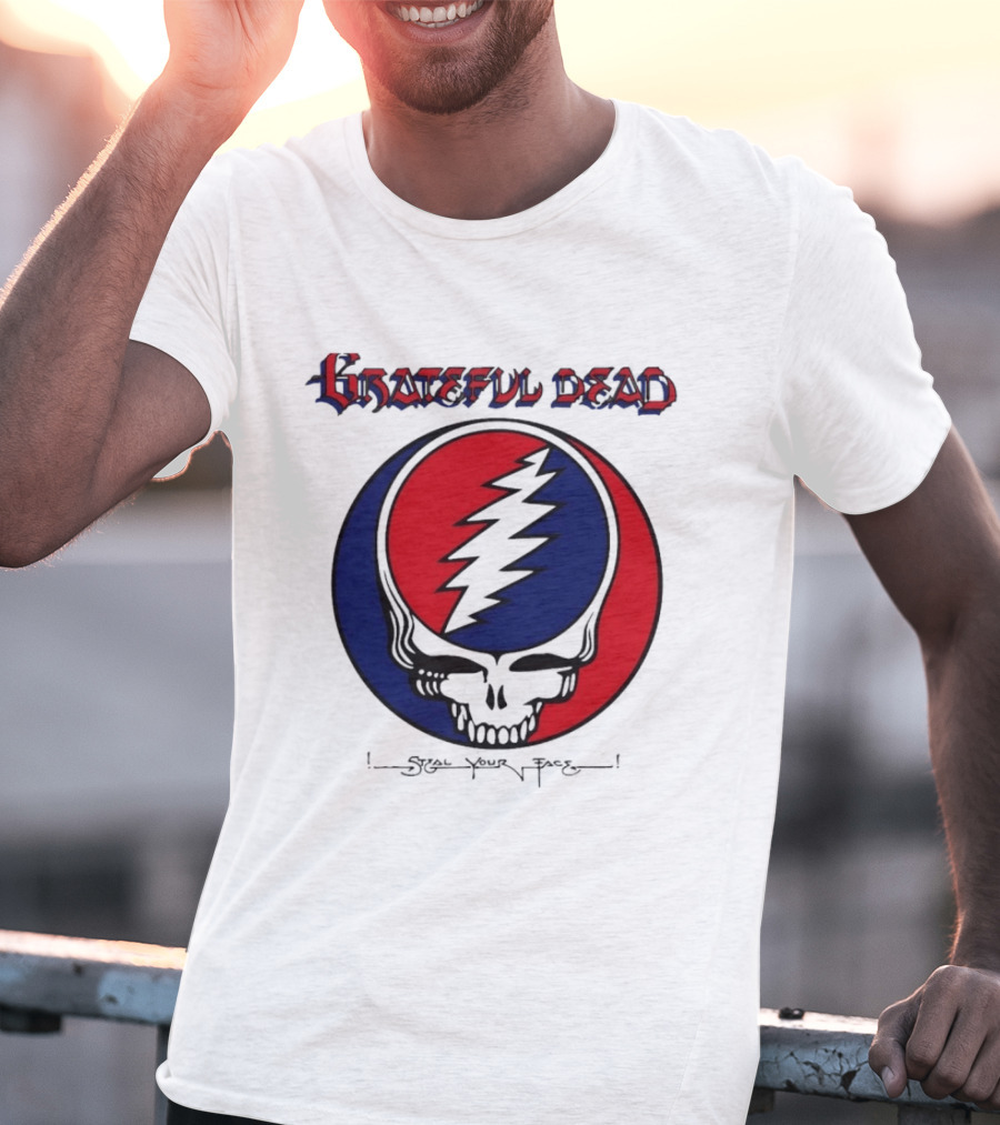 Grateful Dead Steal Your Face Skull Lightning Bolt T-Shirt