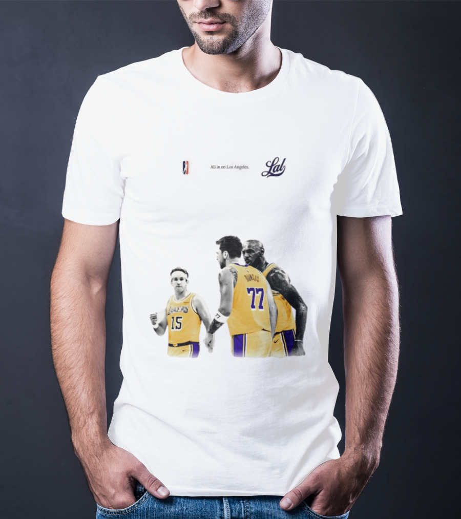 LeBron James Austin Reaves Luka Doncic Lakers Ring Season 2026 Los Angeles NBA Championship Dream Team T-Shirt