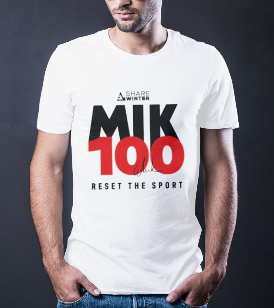 MIK 100 Reset The Sport A Share White T-Shirt