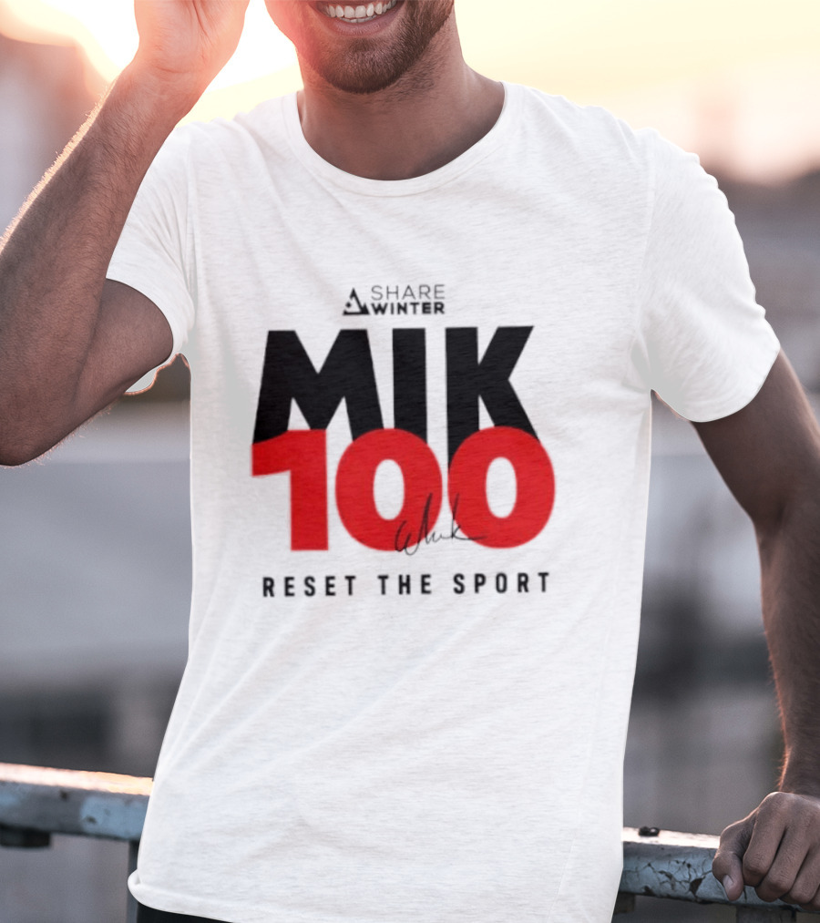 MIK 100 Reset The Sport A Share White T-Shirt