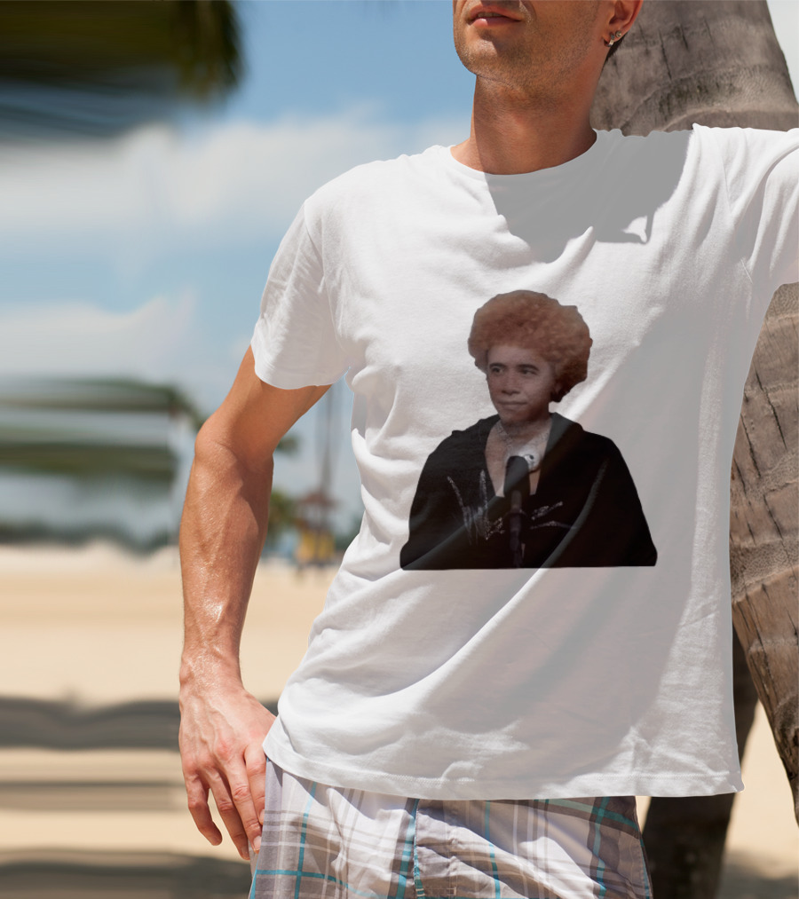 Obama Spice Meme Satirical Icon With Afro Wig T-Shirt
