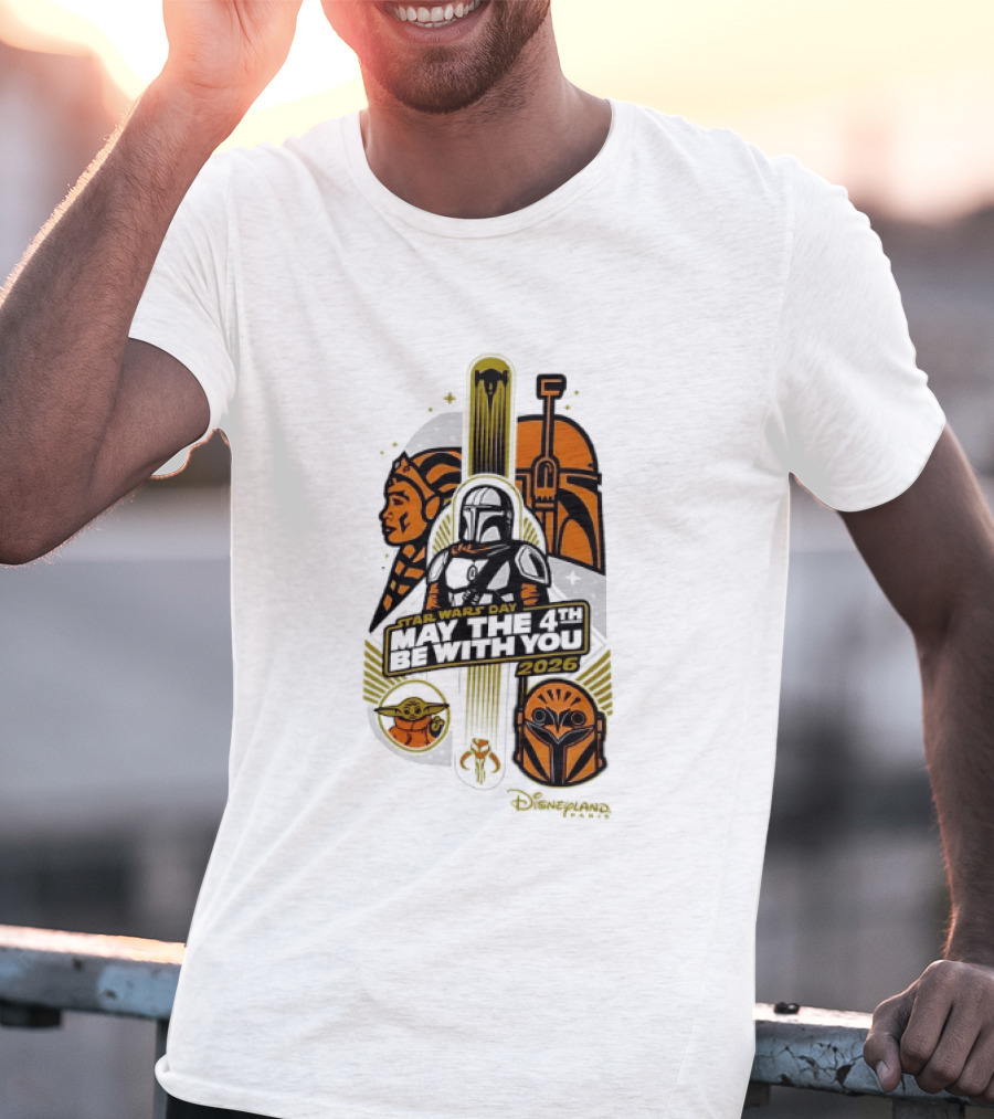 Star Wars Day May The 4th Be With You 2026 Ahsoka Mandalorian Grogu Celebration T-Shirt