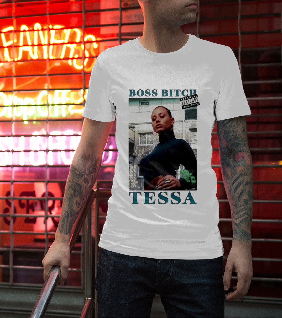 BOSS BITCH TESSA Explicit Content Warning T-Shirt