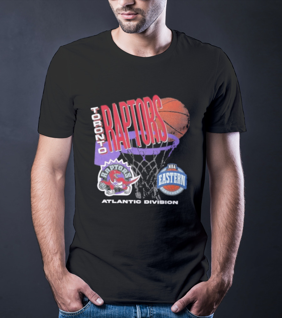 Toronto Raptors 90s Hardwood Classics Atlantic Division Eastern Basketball T-Shirt