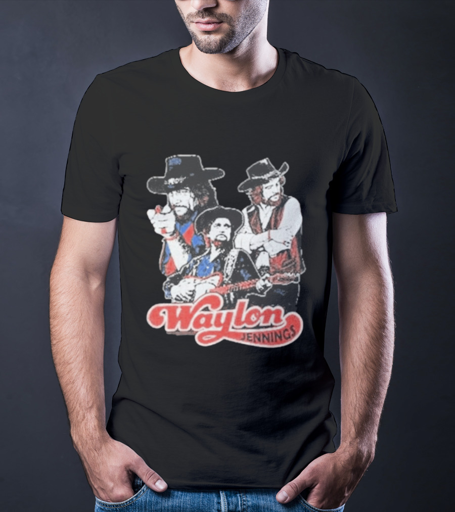 Waylon Jennings Cowboy Trio T-Shirt