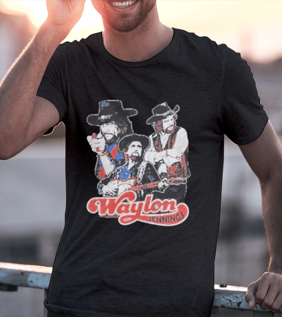Waylon Jennings Cowboy Trio T-Shirt