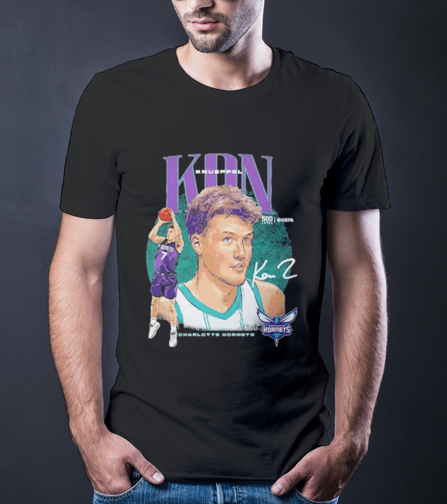 Kon Knueppel Charlotte Hornets Dual Player 500 Level NBA T-Shirt