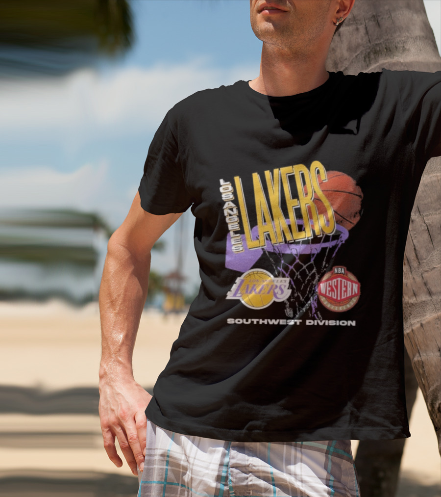 Los Angeles Lakers Southwest Division 90s Basketball Western Conference T-Shirt