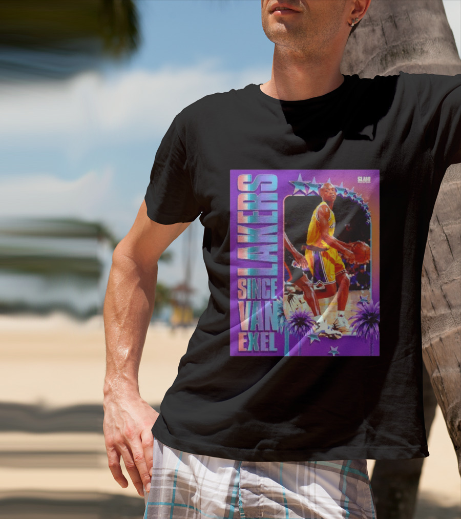 Lakers Since Van Exel SLAM Magazine Retro Basketball Legends T-Shirt