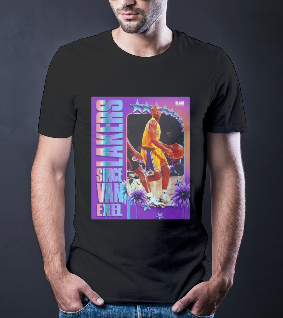 Lakers Since Van Exel SLAM Magazine Retro Basketball Legends T-Shirt
