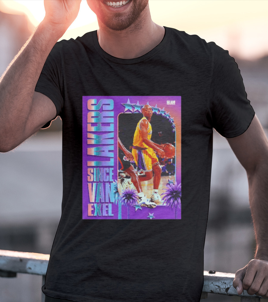Lakers Since Van Exel SLAM Magazine Retro Basketball Legends T-Shirt