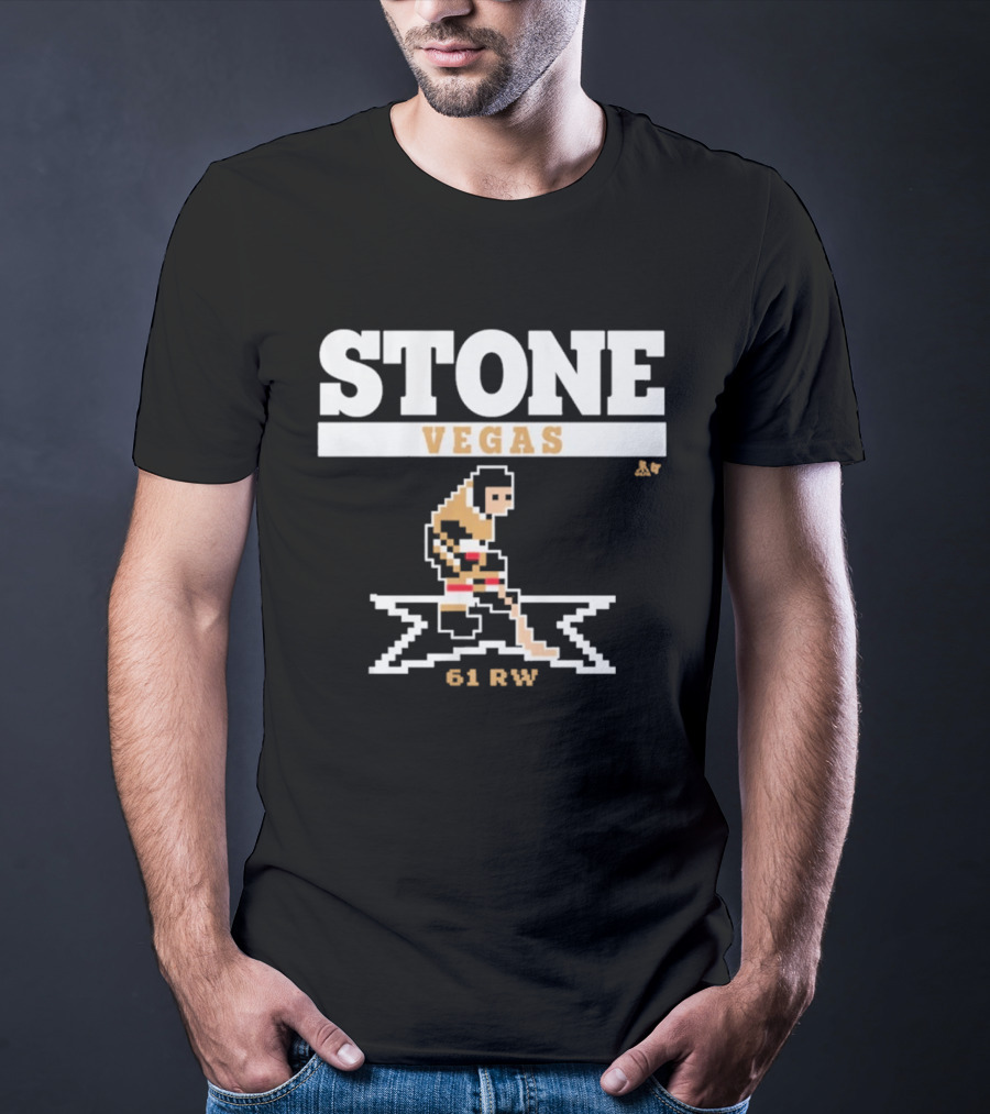 Stone Vegas Hockey 61 RW Pixel T-Shirt