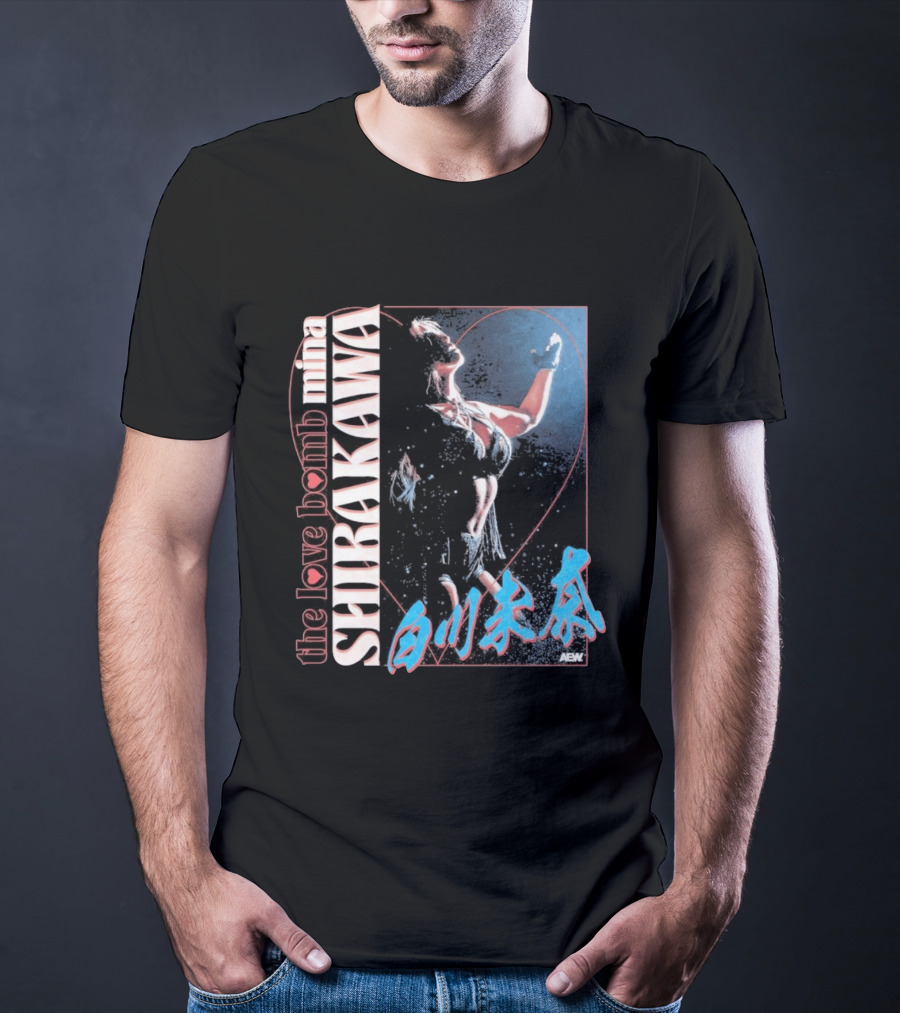 Mina Shirakawa The Love Bomb AEW Shirakawa T-Shirt