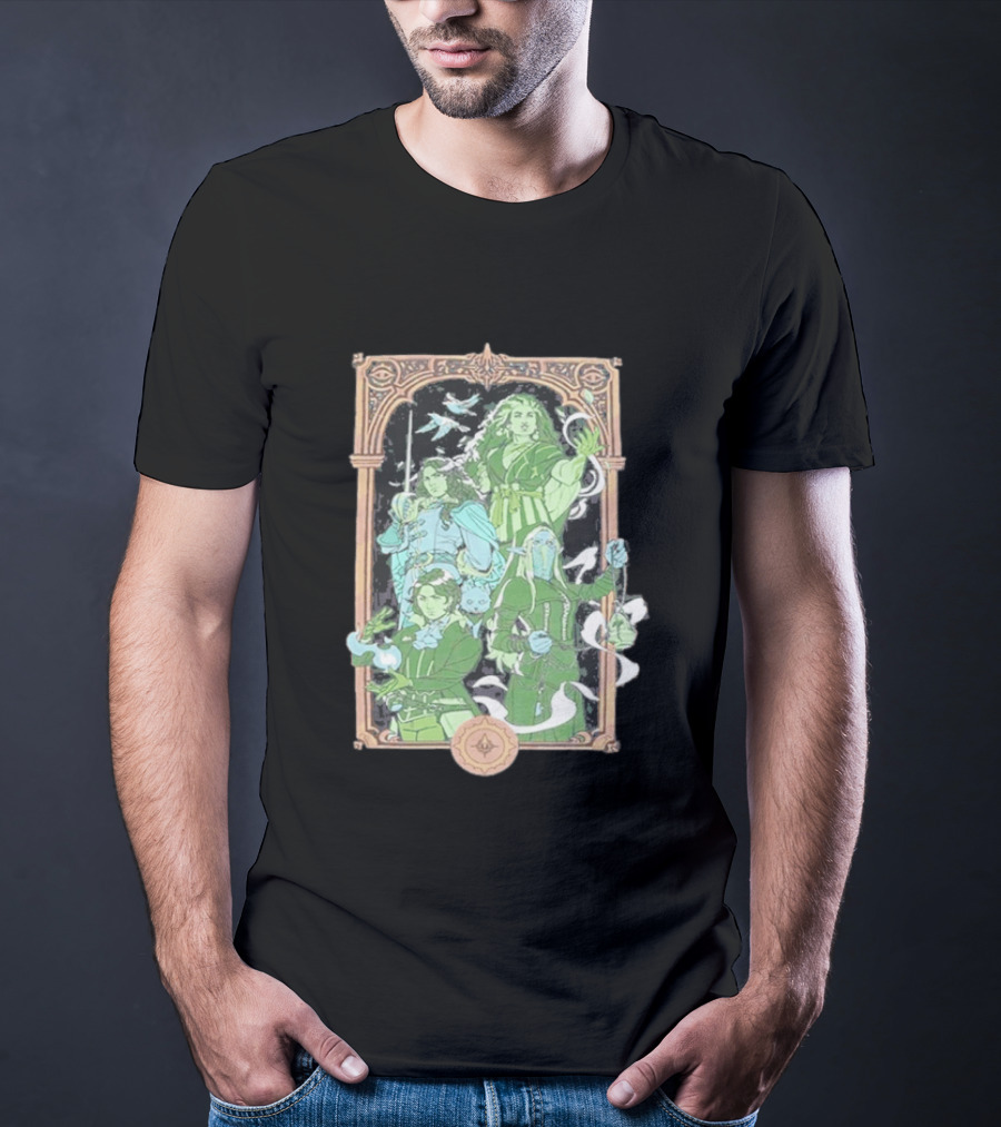 Critical Role Heroes Of Araman Seekers Tabletop Adventure Characters T-Shirt