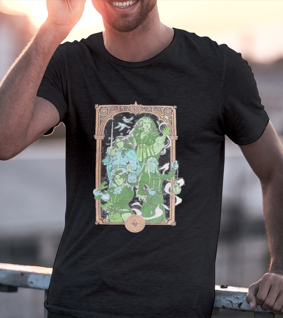 Critical Role Heroes Of Araman Seekers Tabletop Adventure Characters T-Shirt