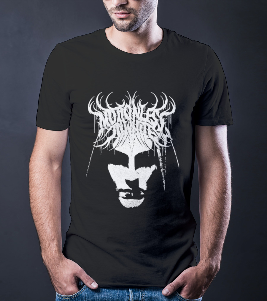 Miw Fear Not The Dark Symmetrical Antlered Reflection T-Shirt