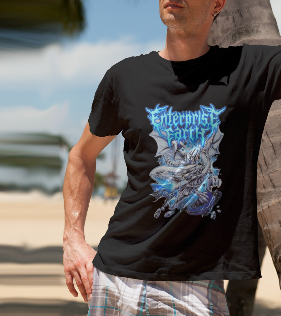 Enterprise Earth Blue Eyes White Dragon Fusion T-Shirt