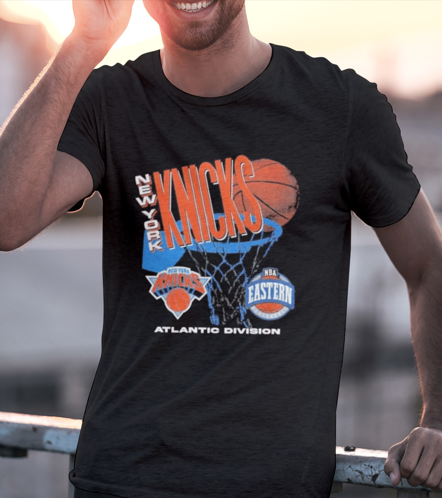 New York Knicks 90s Hardwood Classics Eastern Atlantic Division T-Shirt