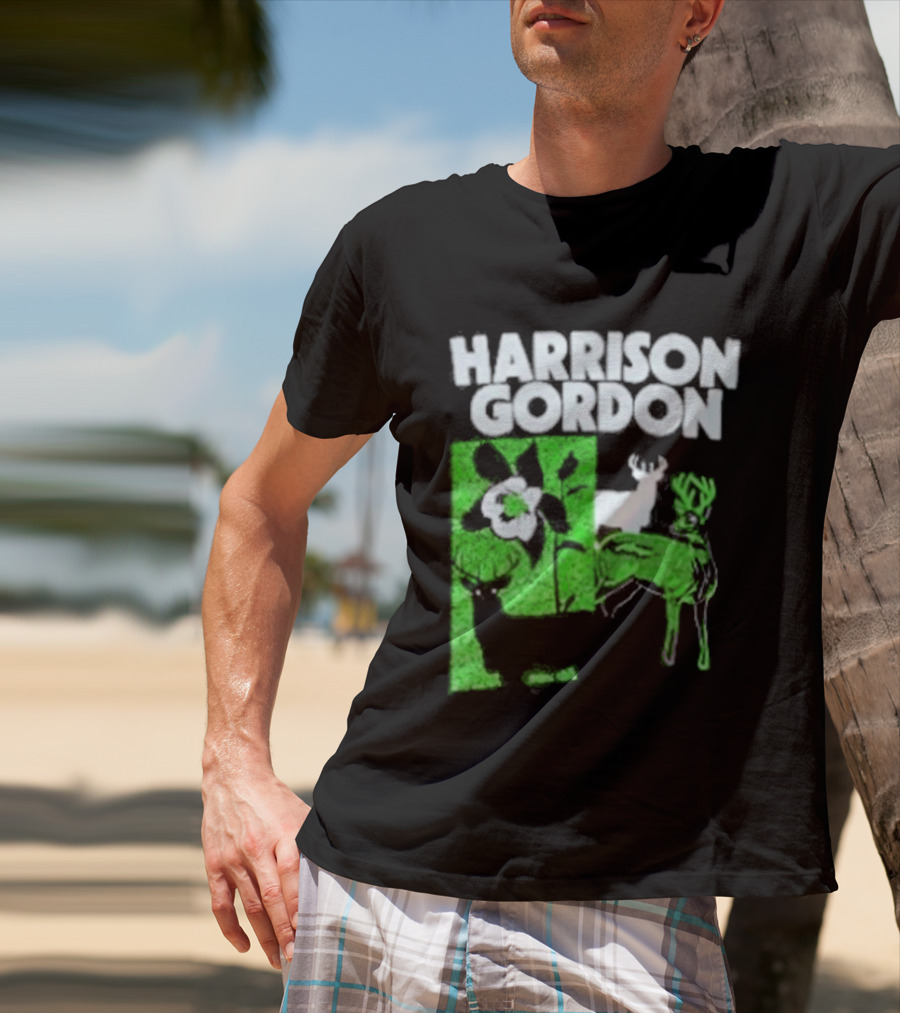 Harrison Gordon Tour Nature Wildlife Deer Flower T-Shirt