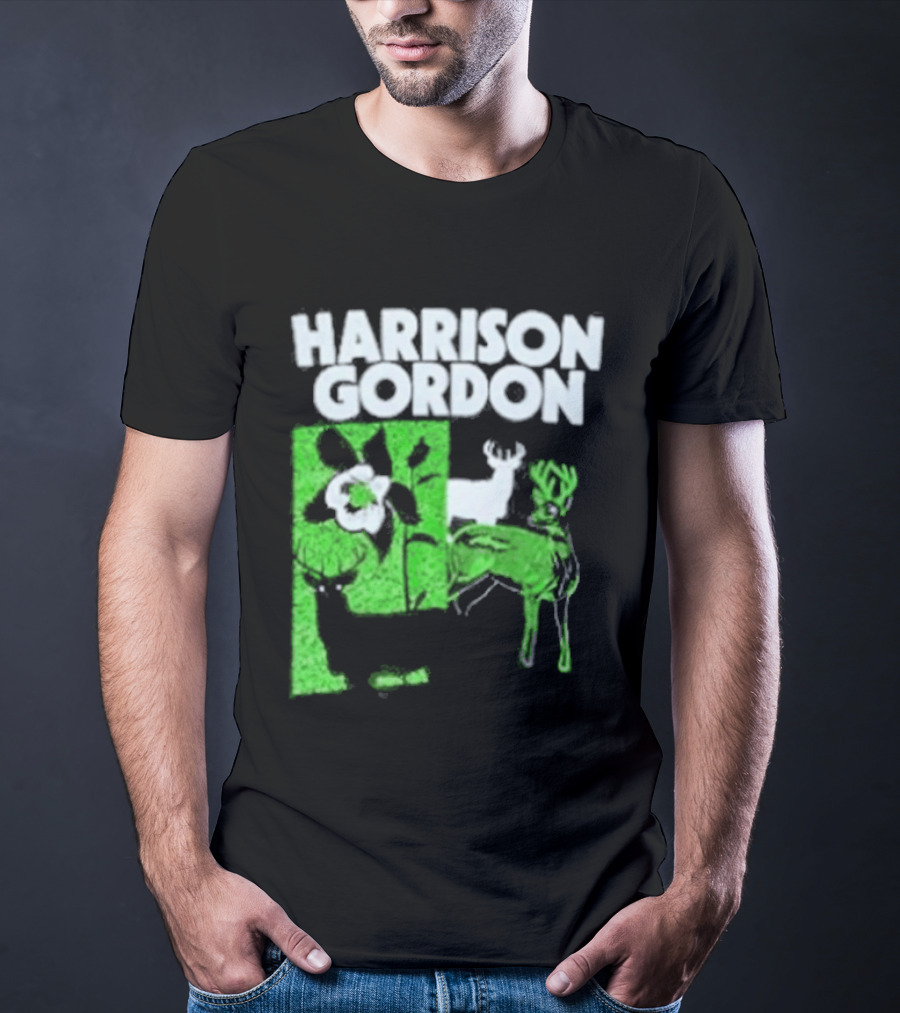 Harrison Gordon Tour Nature Wildlife Deer Flower T-Shirt
