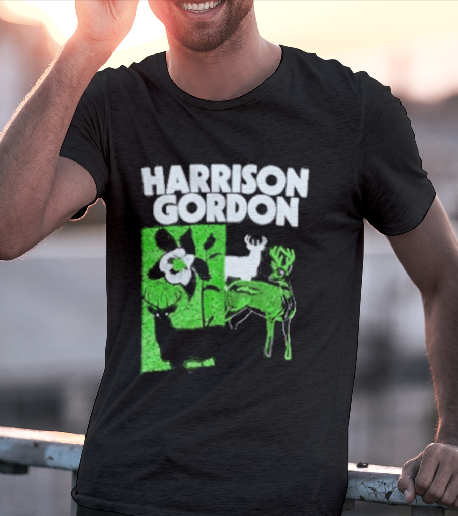 Harrison Gordon Tour Nature Wildlife Deer Flower T-Shirt
