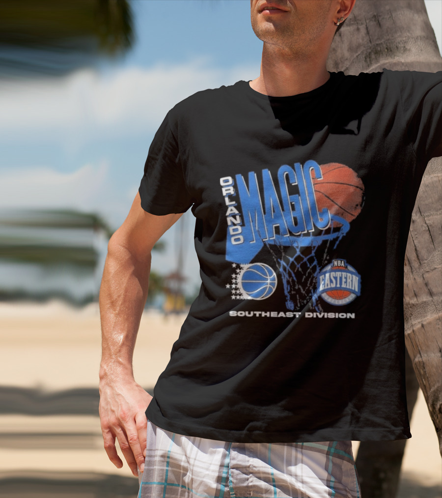Orlando Magic 90s Hardwood Classics Southeast Division NBA Eastern Conference Basketball T-Shirt