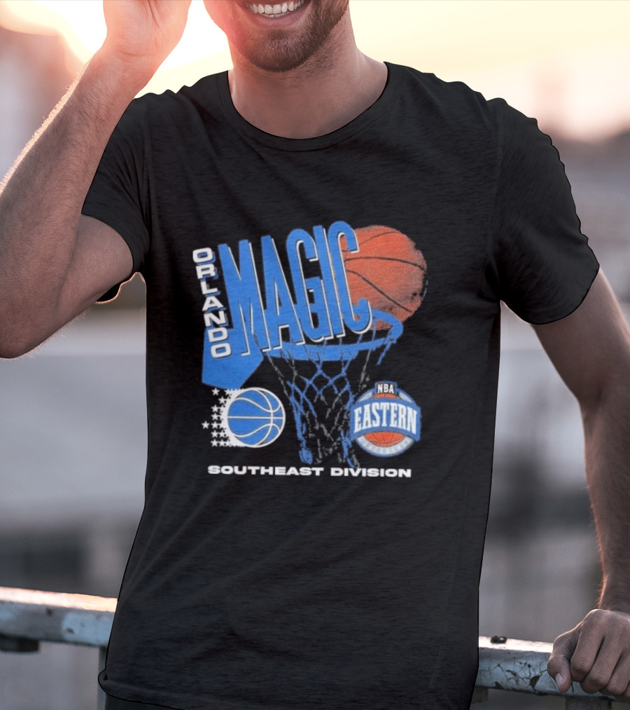 Orlando Magic 90s Hardwood Classics Southeast Division NBA Eastern Conference Basketball T-Shirt