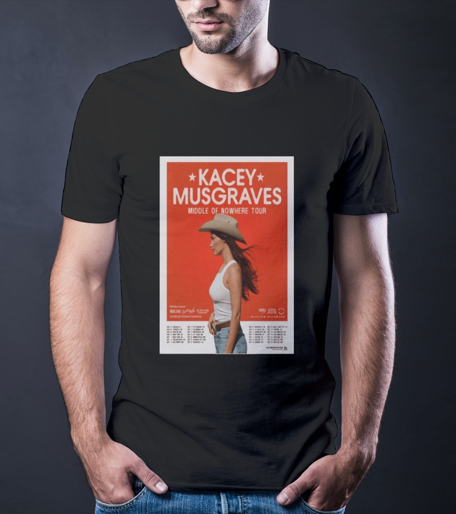 Kacey Musgraves Middle Of Nowhere Tour 2026 Concert Country Music Event T-Shirt