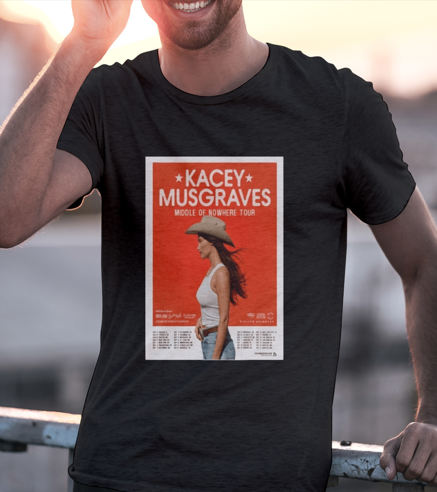Kacey Musgraves Middle Of Nowhere Tour 2026 Concert Country Music Event T-Shirt