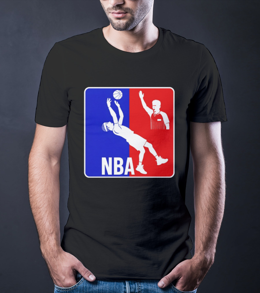 NBA 2026 SGA Flopping Moment OKC Thunder With Referee T-Shirt