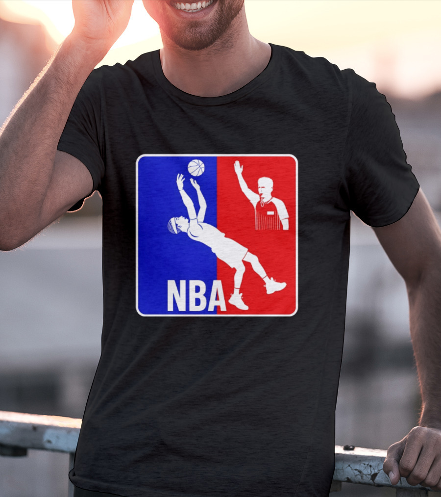 NBA 2026 SGA Flopping Moment OKC Thunder With Referee T-Shirt