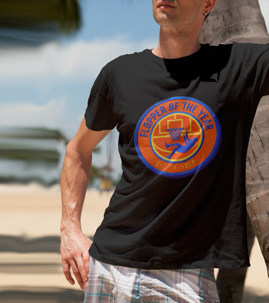 Flopper Of The Year OKC Thunder Basketball Humor SGA Moment T-Shirt