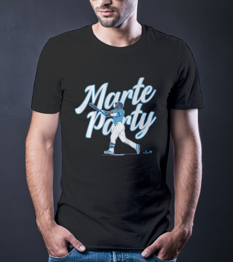 Marte Party Starling KC Baseball Celebration T-Shirt
