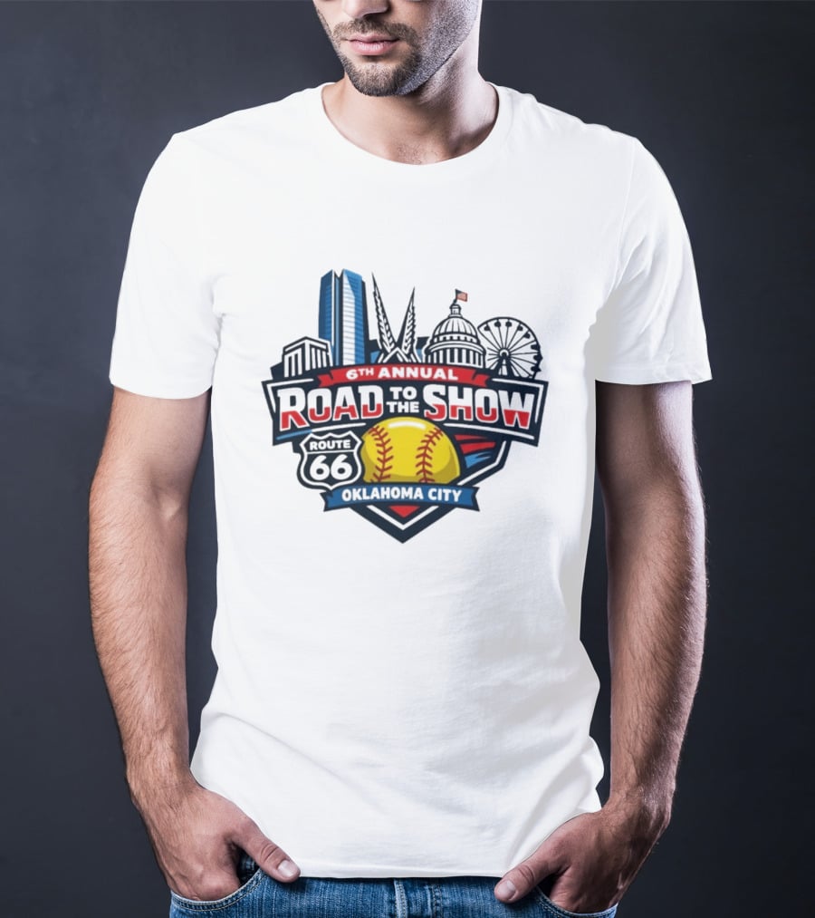 6th Annual Road To The Show Route 66 Oklahoma City T-Shirt