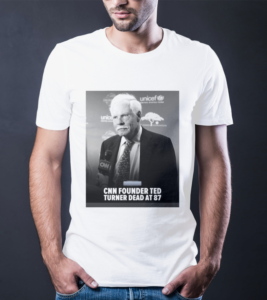 CNN Founder Ted Turner Dead At 87 UNICEF Interview T-Shirt