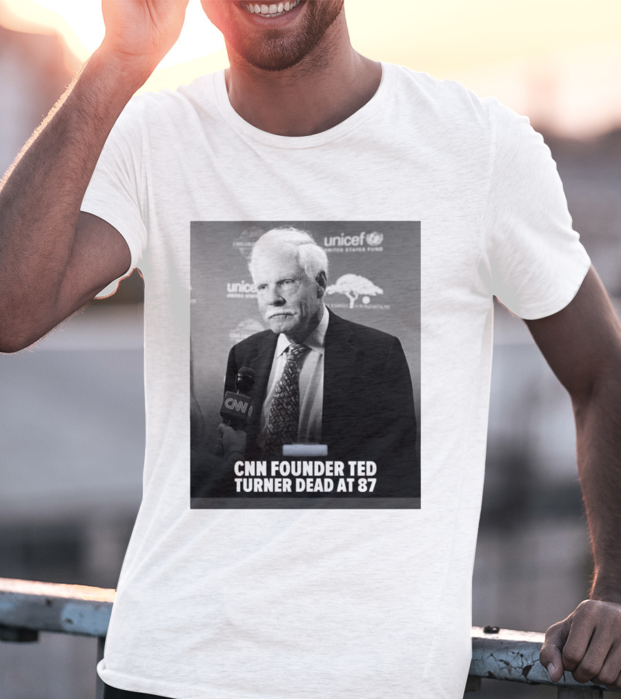 CNN Founder Ted Turner Dead At 87 UNICEF Interview T-Shirt