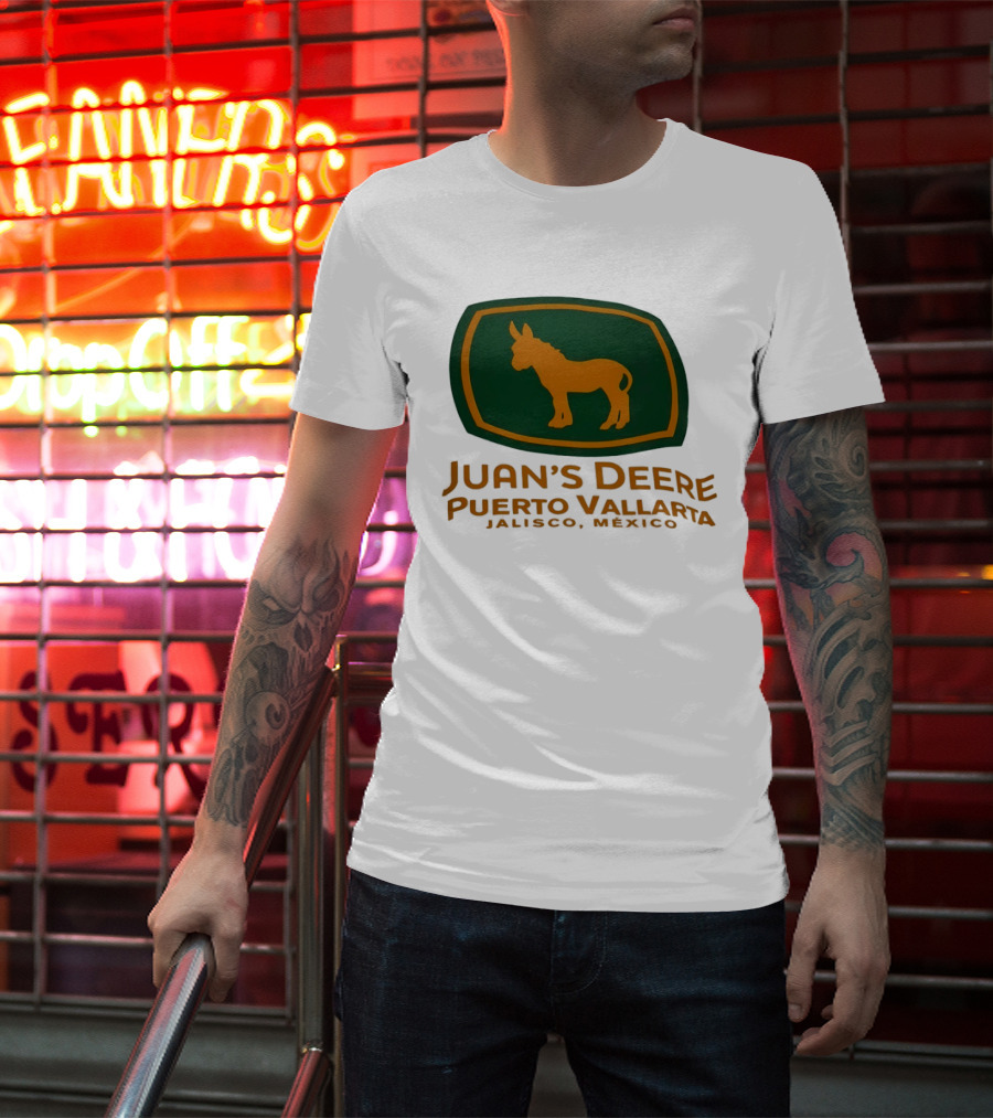 Juan's Deere Puerto Vallarta Jalisco Mexico Donkey T-Shirt