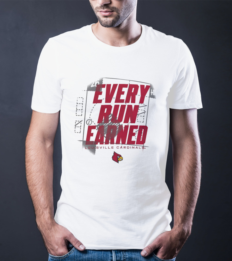 Louisville Cardinals Every Run Earned 2026 Postseason Dugout T-Shirt