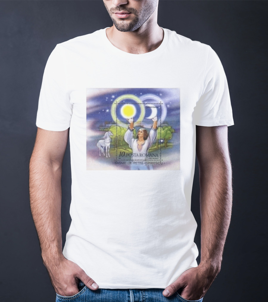 Posta Romana Basme De Petre Ispirescu Greuceanu Romania 1987 Stamps Bedtime Stories T-Shirt