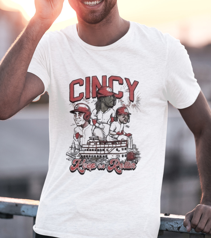 Cincy Keep On Rollin Ted Karras FC Cincinnati 513 Day T-Shirt