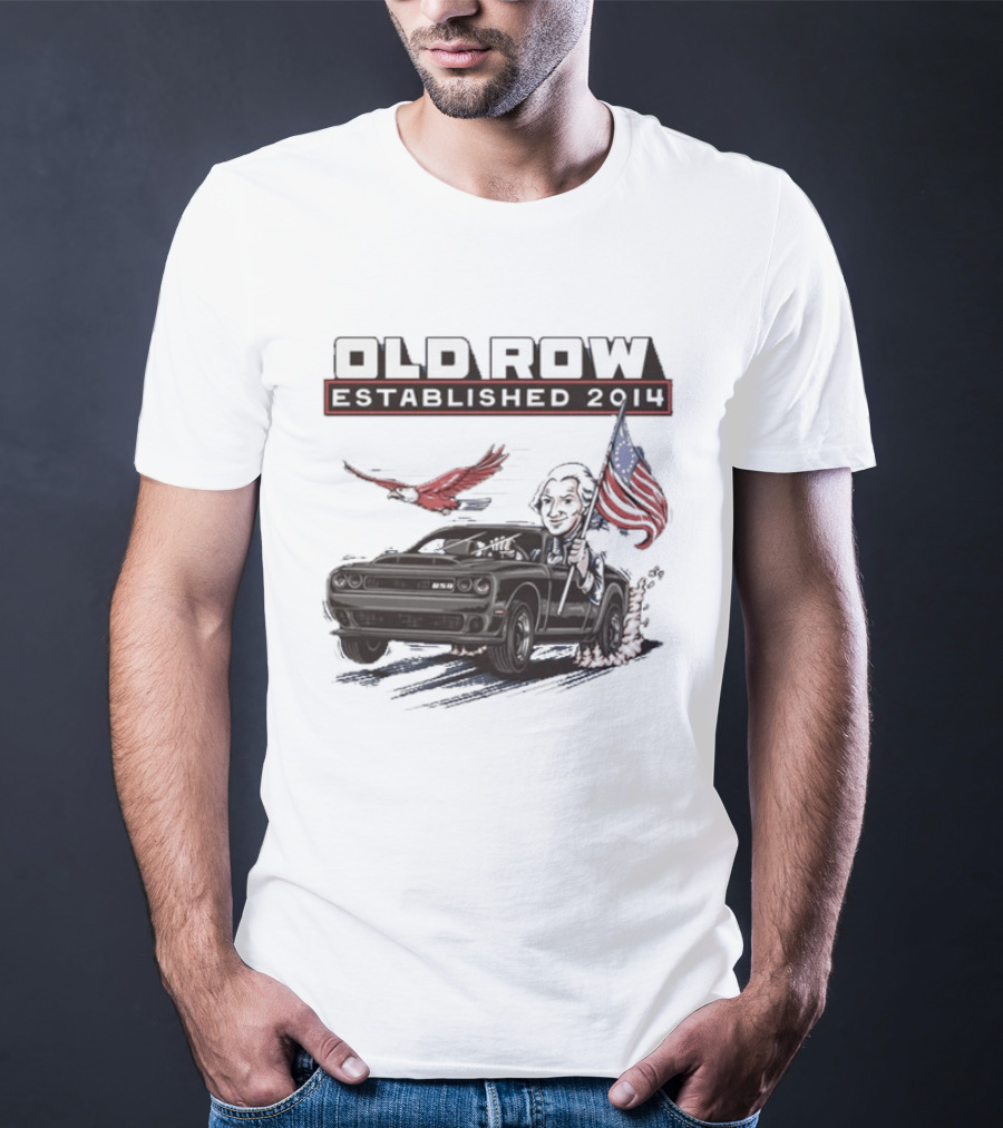 Old Row Established 2010 American Flag And Bald Eagle Patriotic T-Shirt