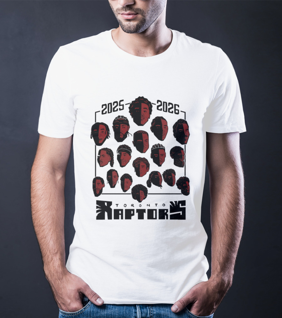 2025 2026 Toronto Raptors Team Roster NBA Season T-Shirt