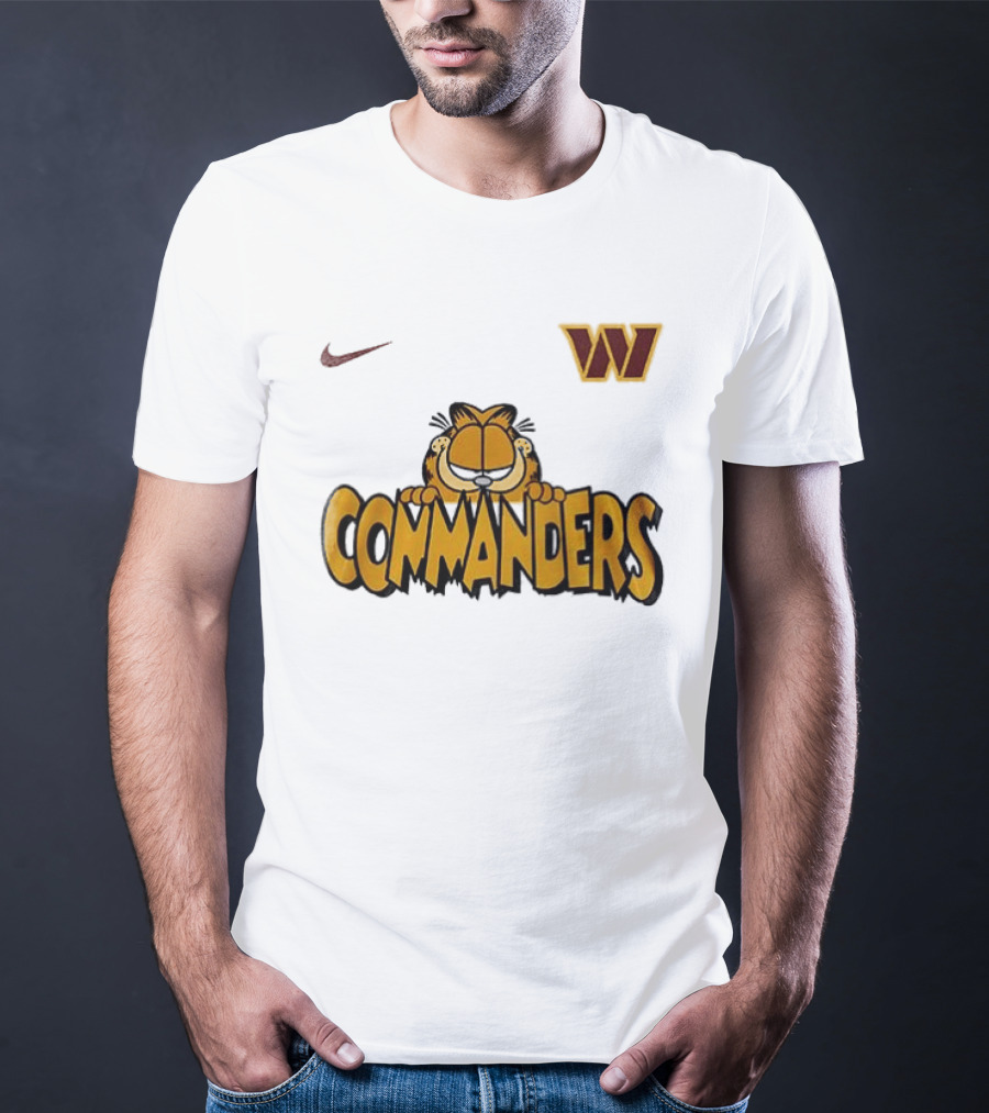 Nike Washington Commanders Garfield Collaboration Football Fan Collection T-Shirt