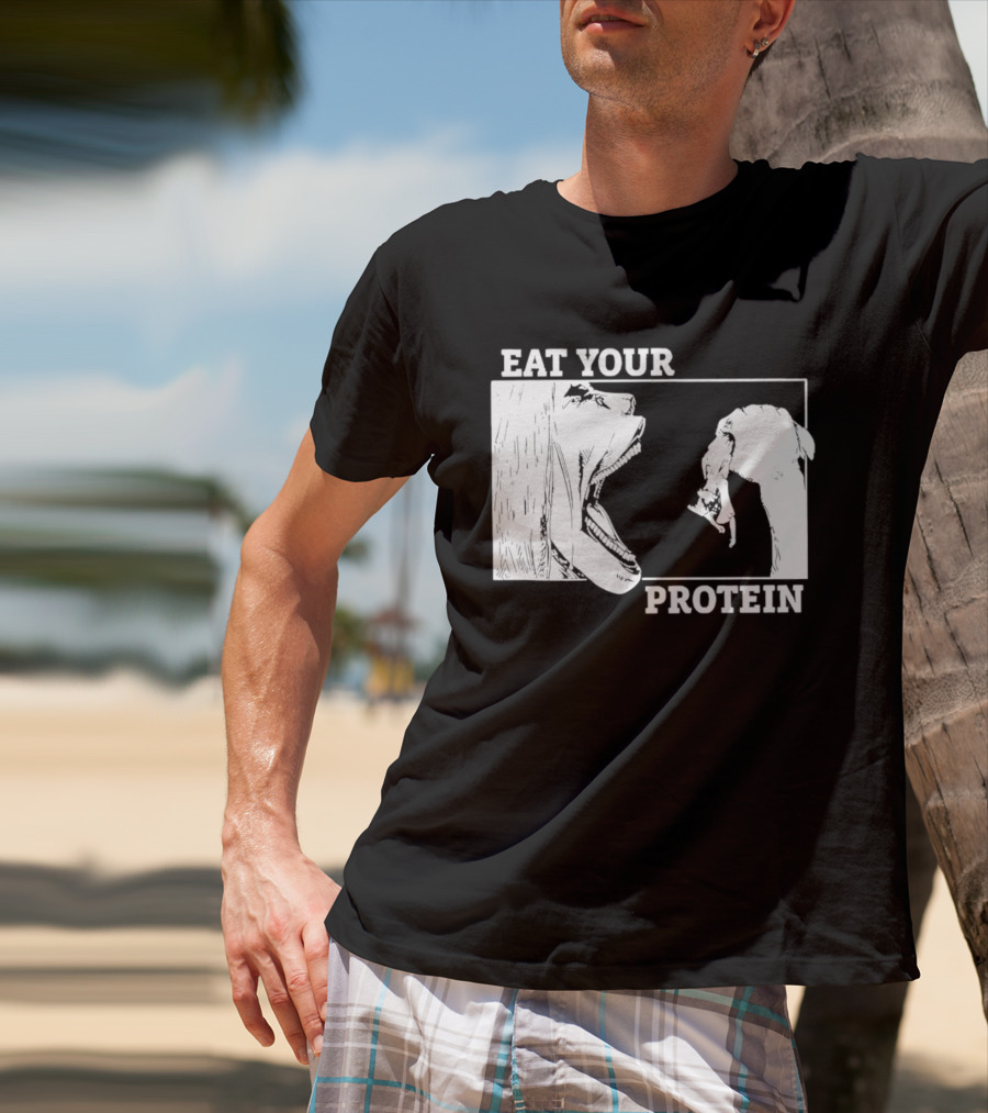 Attack On Titan Eat Your Protein Anime Eaten Scene T-Shirt