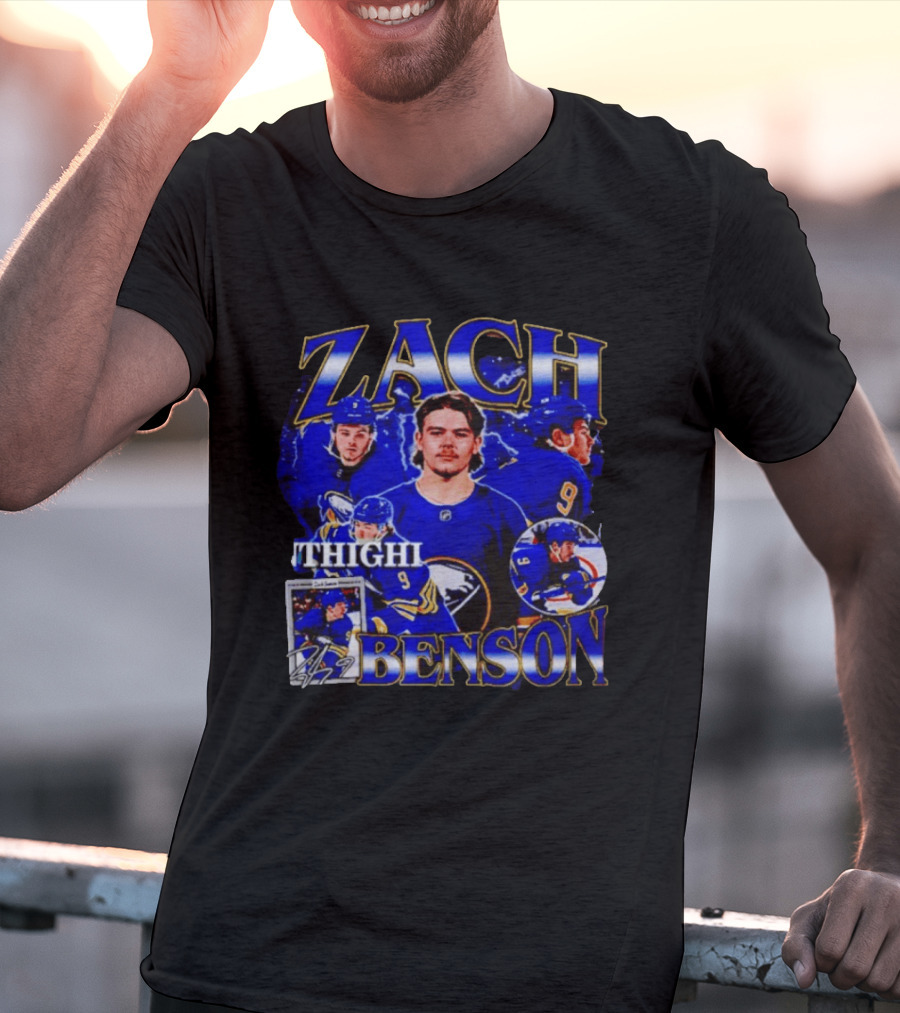 Buffalo Sabres Zach Benson Thighi Hockey T-Shirt